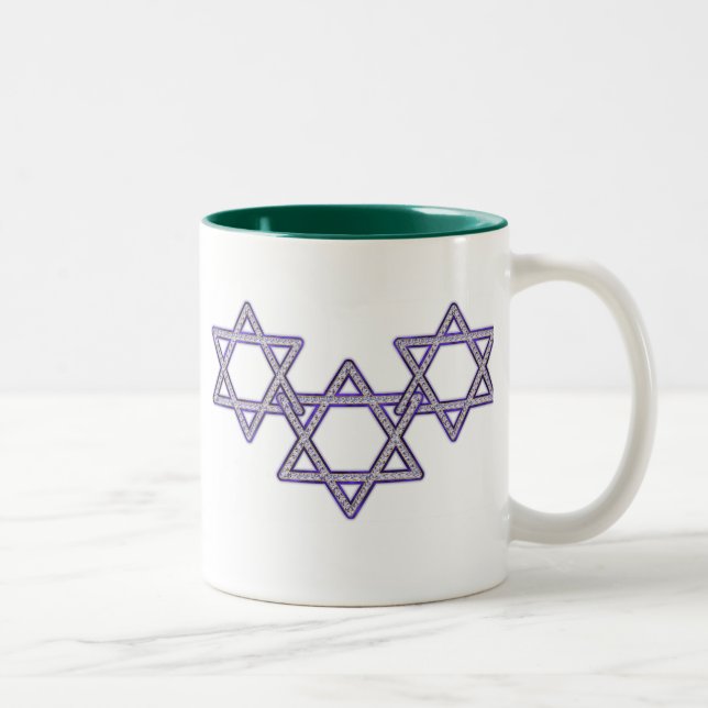 Taza Bicolor Estrella De David Trio (Derecha)