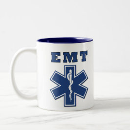 Taza Bicolor Estrella de la vida de EMT