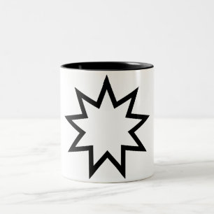 Taza Bicolor Estrella de nueve puntas (símbolo de la fe bahaí)