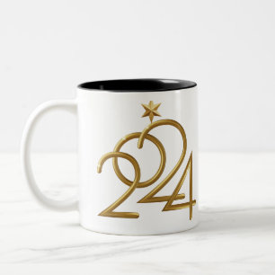 Taza Bicolor Estrella de Oro 2024