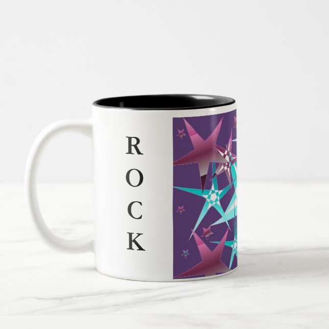 Taza Bicolor Estrella de Rock (Izquierda)