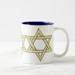 Taza Bicolor Estrella del Matzoh de David<br><div class="desc">La estrella del matzoh del Passover de David para los días de fiesta judíos es adorable para el seder del pesach y una tarjeta de felicitación judía de la diversión,  una decoración casera,  una ropa del bebé o una camiseta para la familia.</div>