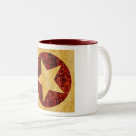 Taza Bicolor Estrella dorada