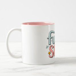 Taza Bicolor Estrella Futura - Huellas de bebé recortadas