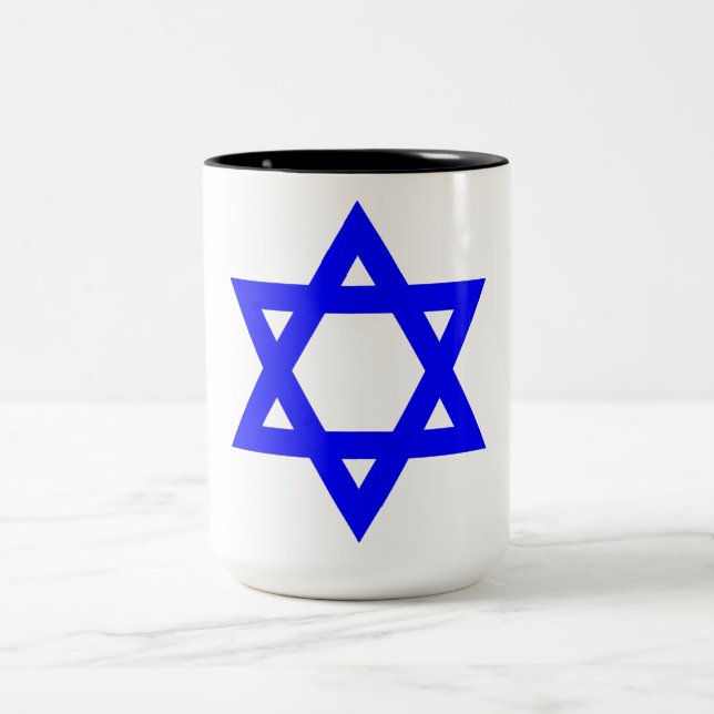 Taza Bicolor Estrella judía ✡︎ de David (Centro)