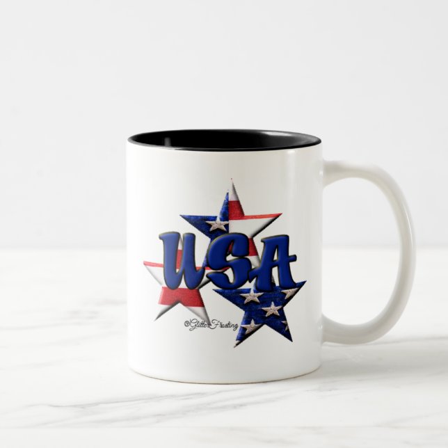 Taza Bicolor Estrella los E.E.U.U. (Derecha)