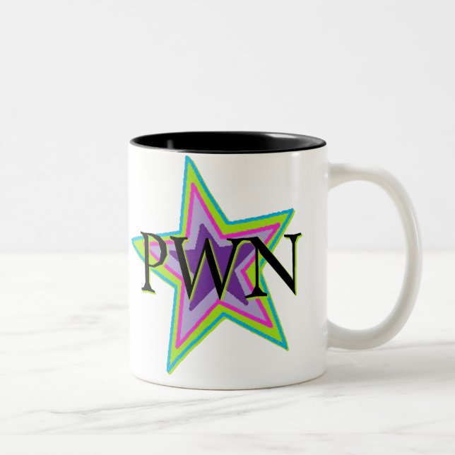 Taza Bicolor Estrella Mug de PWN (Derecha)