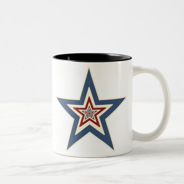Taza Bicolor Estrella rayada (Derecha)