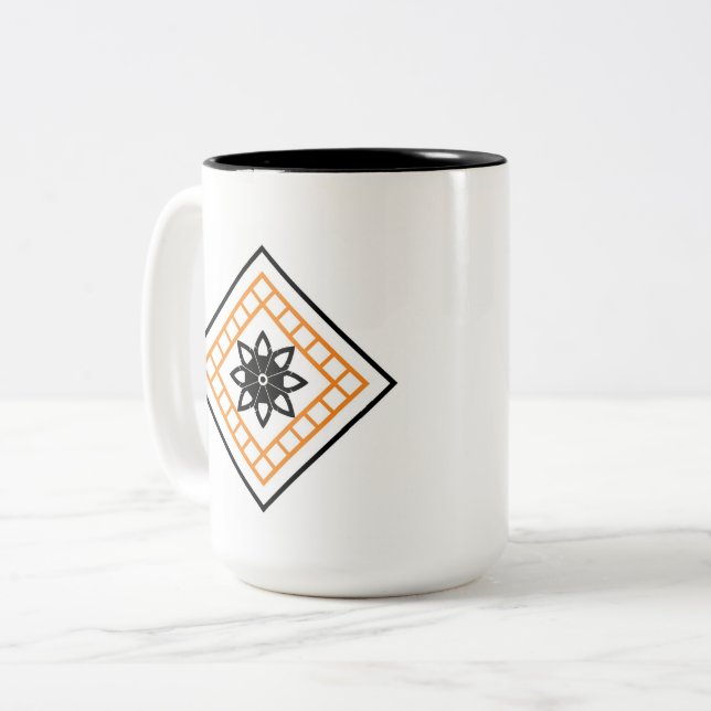 Taza Bicolor Estrella Sindhi  (Anverso izquierdo)