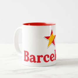 Taza Bicolor Estrellas de España – Barcelona