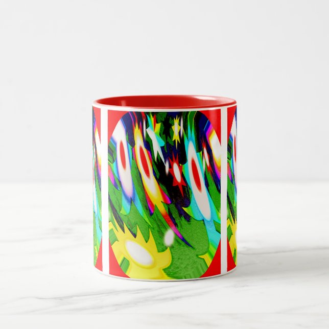 Taza Bicolor Estrellas de rodaje de Avatar (Centro)