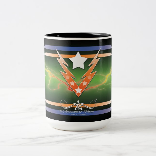 Taza Bicolor Estrellas de trueno (Centro)