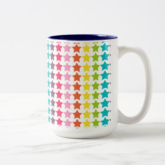 Taza Bicolor Estrellas del Arcoiris (Derecha)