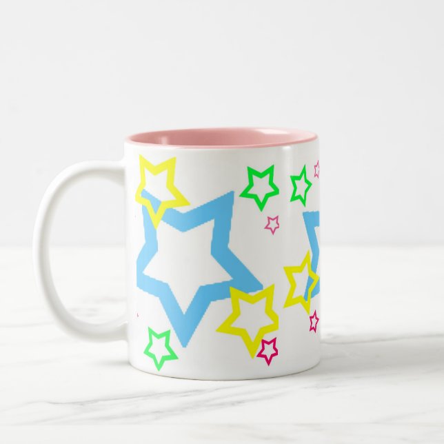Taza Bicolor estrellas, estrellas, estrellas (Izquierda)