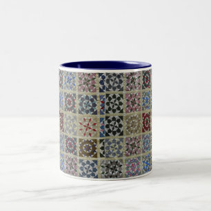 Taza Bicolor Estrellas florales