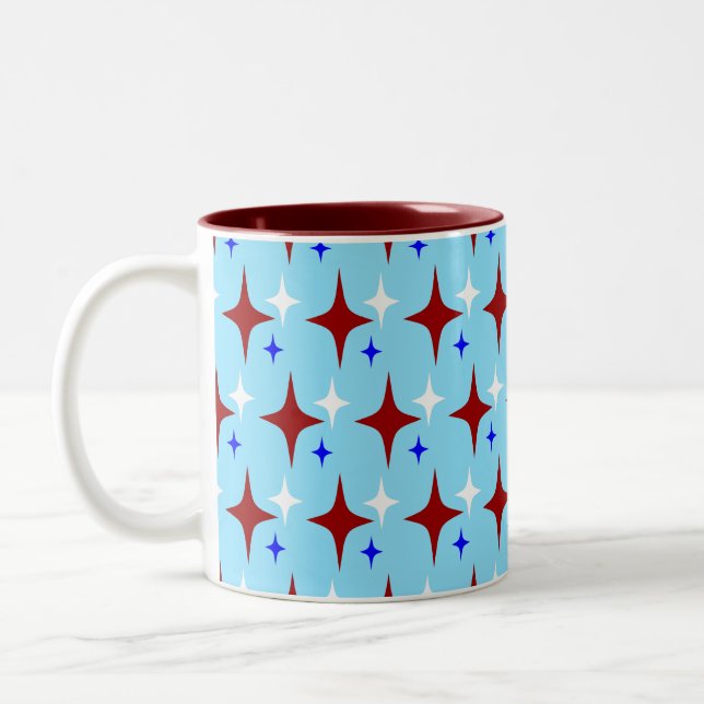 Taza Bicolor Estrellas Retro (Izquierda)
