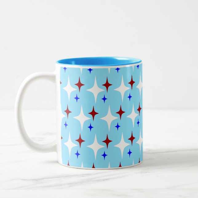 Taza Bicolor Estrellas Retro (Izquierda)