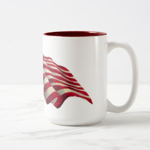 Taza Bicolor Estrellas y Barras