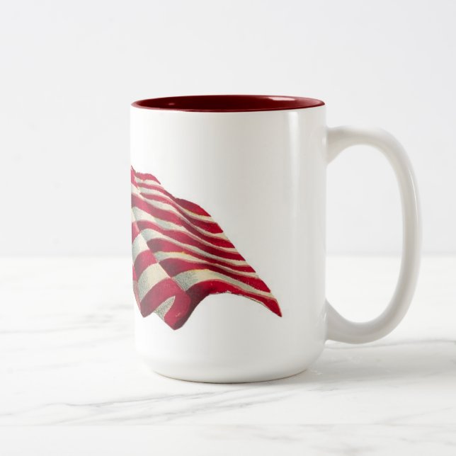 Taza Bicolor Estrellas y Barras (Derecha)