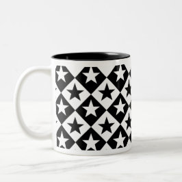 Taza Bicolor Estrellas y diamantes