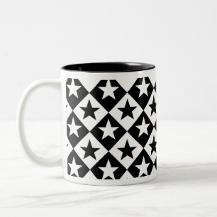 Taza Bicolor Estrellas y diamantes