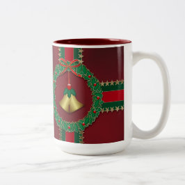 Taza Bicolor Estrellas y rayas Navidades Mug