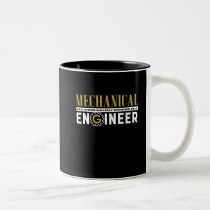 Taza Bicolor Estudiante divertido del ingeniero industrial del