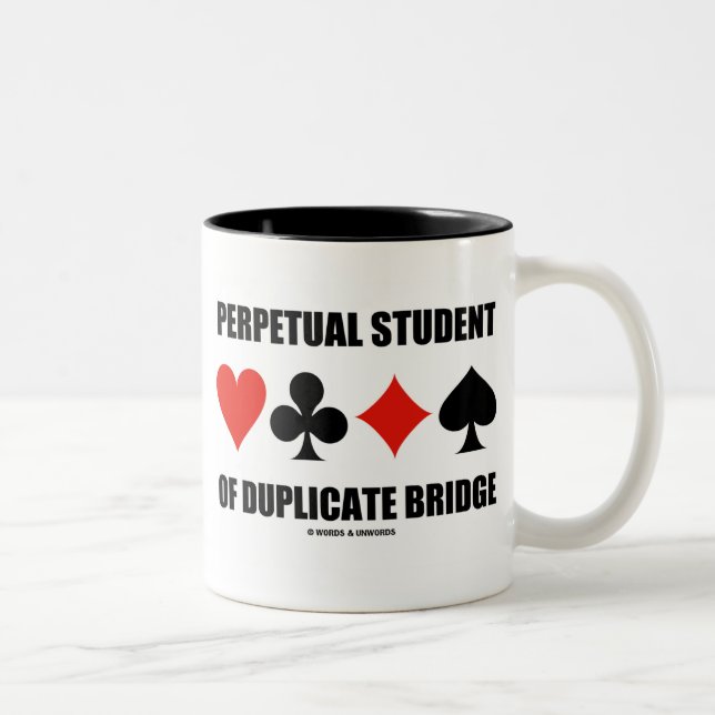 Taza Bicolor Estudiante Perpetuo De Puente Duplicado (Trajes De (Derecha)