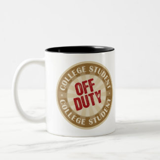 Taza Bicolor Estudiante universitario fuera de servicio