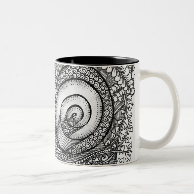 Taza Bicolor Estudio 40: Mug De Doble Swirl (Derecha)