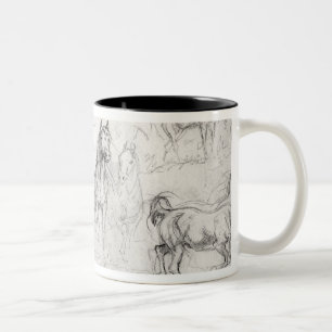 Taza Bicolor Estudio de caballos