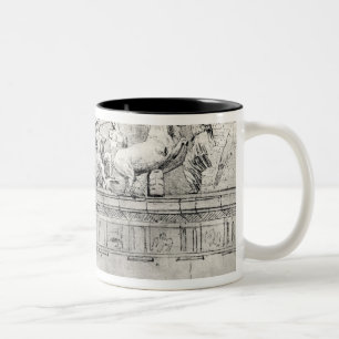 Taza Bicolor Estudio de un frontón del Parthenon
