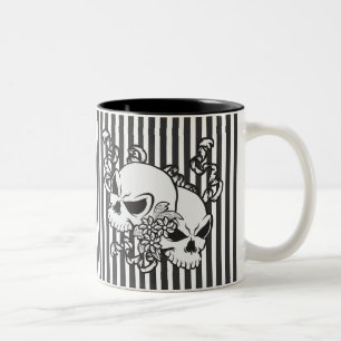 Taza Bicolor Eternity Skulls