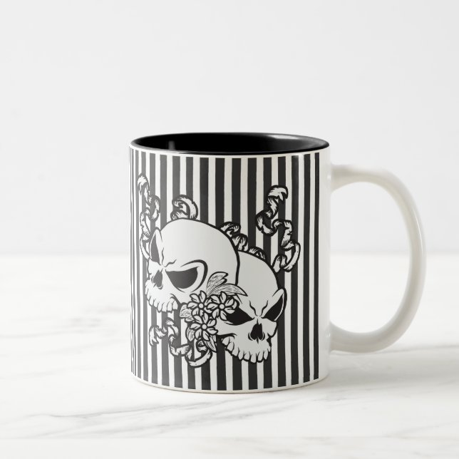 Taza Bicolor Eternity Skulls (Derecha)