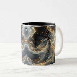 Taza Bicolor Ethereal Dance Of Light, Enchanting Art, Gift for 