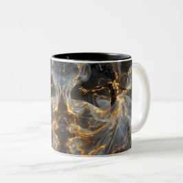 Taza Bicolor Ethereal Dance Of Light, Enchanting Art, Gift for 