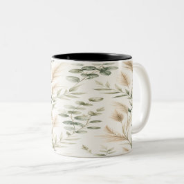Taza Bicolor Eucalyptus Botanical Mug