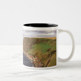 Taza Bicolor Europa, Escocia, Aberdeen. Vista aérea de