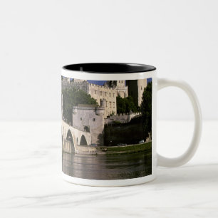 Taza Bicolor Europa, Francia, Provenza, Aviñón. Palacio de