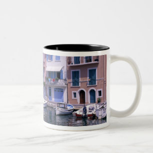 Taza Bicolor Europa, Francia, Provenza, Martiques, Espejo