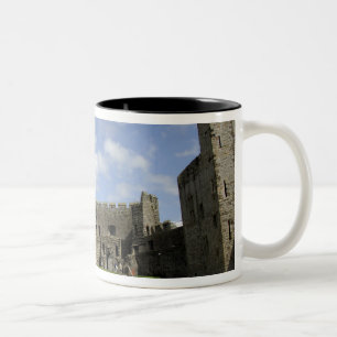 Taza Bicolor Europa, Gales, Caernarfon. Castillo de Caernarfon,