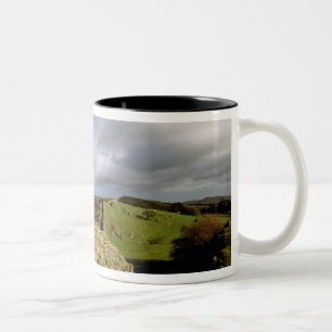 Taza Bicolor Europa, Inglaterra, Northumberland. Muro de Adrian