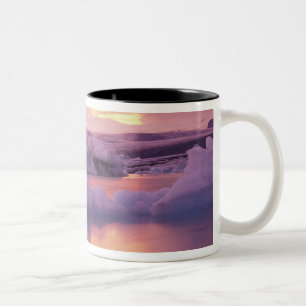 Taza Bicolor Europa, Islandia, laguna de Jokulsarlon