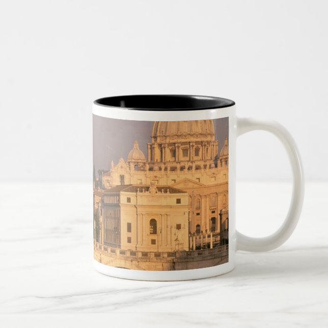 Taza Bicolor Europa, Italia, Roma, El Vaticano. Basílica San (Derecha)