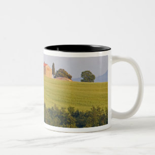 Taza Bicolor Europa; Italia; Toscana, Capilla en la colina