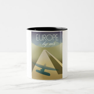 Taza Bicolor Europa por aire