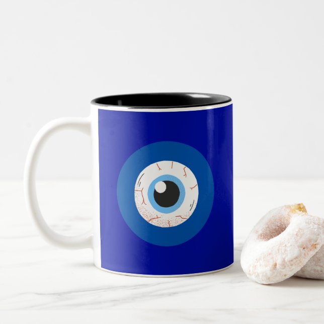 Taza Bicolor Evil Eye Max Ultra (Con donut)