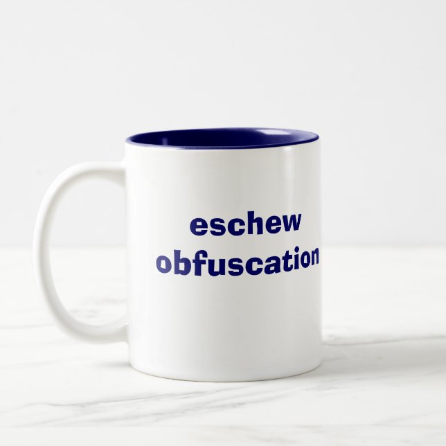 Taza Bicolor evite la ofuscación (Izquierda)