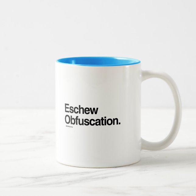 Taza Bicolor Evite la ofuscación (Derecha)