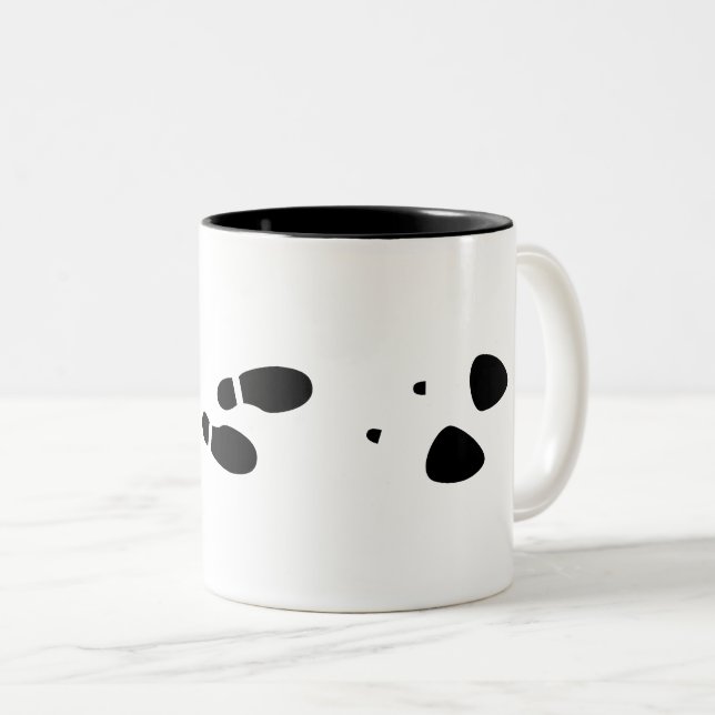 Taza Bicolor Evolución de huellas de autoridad (Anverso derecho)